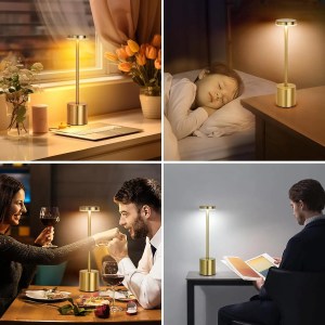 LED Rechargeable Touch Table Lamp - 3 Colour Ambient Night Light 6