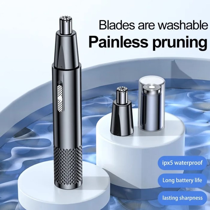 usb rechargeable mini nose hair trimmer portable & high quality USB Rechargeable Mini Nose Hair Trimmer - Portable & High Quality 1