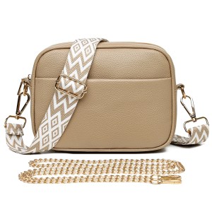 fashion women's luxury leather handbag – light blue & more colours, shoulder & messenger tote