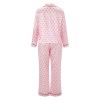 polka dot perfection: satin spring lounge set with button up shirt & long pants Polka Dot Perfection: Satin Spring Lounge Set with Button-Up Shirt & Long Pants 3