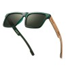 Oi Wood High Quality Square Sunglasses for Men – Polarized UV400 Fashion Eyewear for Driving & Sports