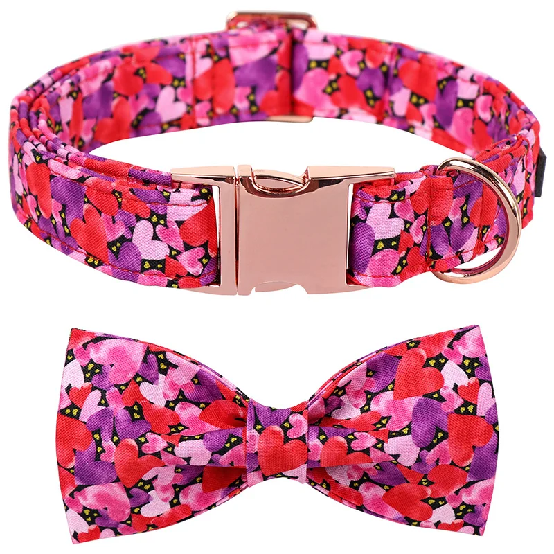 Pretty in Pink: Valentine’s Day Dog Collar with Bowtie