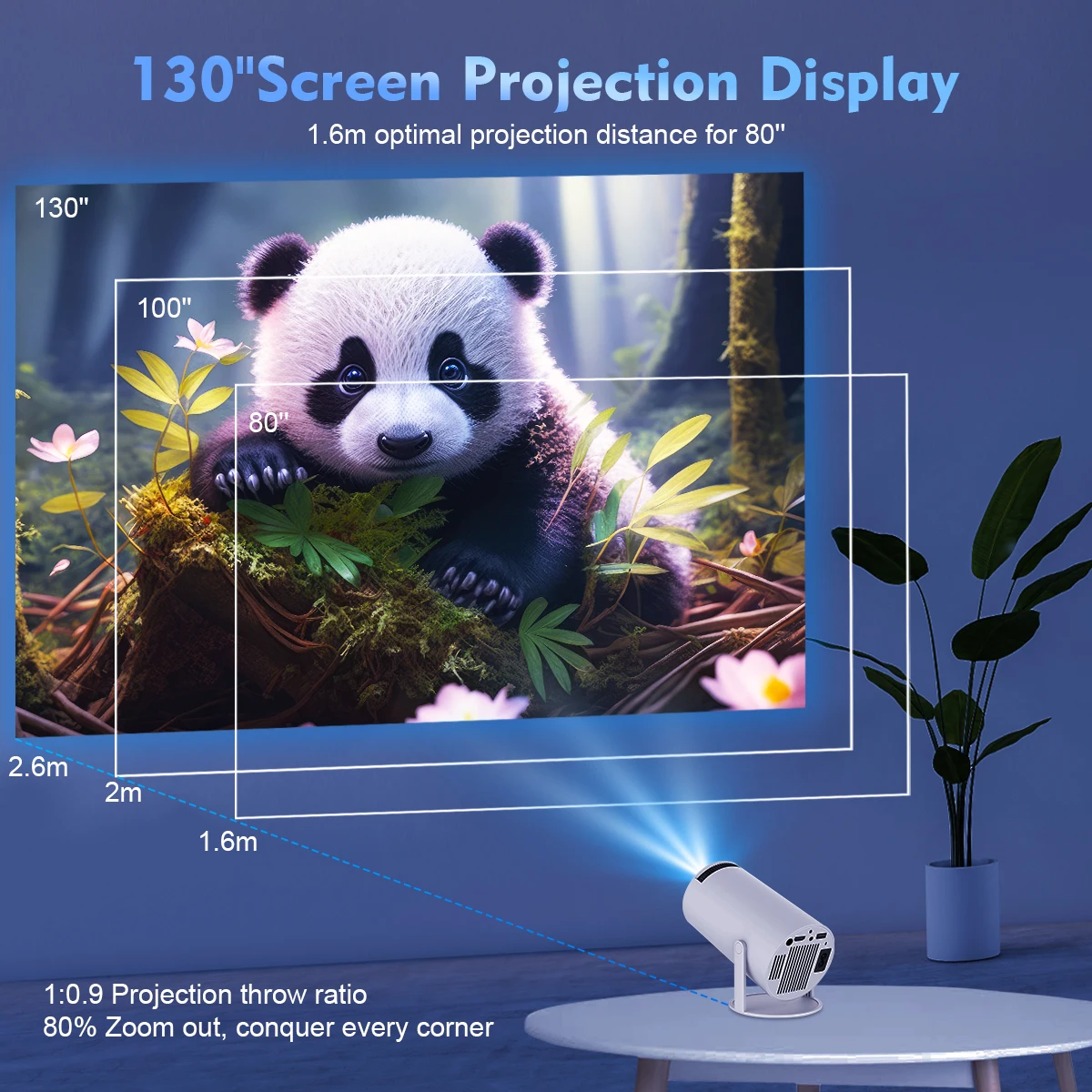 Magcubic HY300 PRO 4K Projector - Android 11, Dual Wifi6, 260ANSI