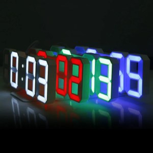 3d led digital alarm clock time, date, & temperature display 3D LED Digital Alarm Clock - Time, Date, & Temperature Display 5