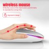 rgb wireless bluetooth mouse rechargeable, ergonomic gaming mouse RGB Wireless Bluetooth Mouse - Rechargeable, Ergonomic Gaming Mouse 3