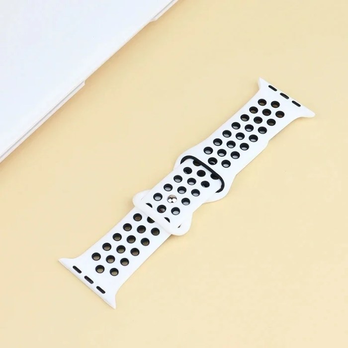 sport strap for apple watch silicone band for series 9/8/se/7/3 Sport Strap for Apple Watch - Silicone Band for Series 9/8/SE/7/3 2