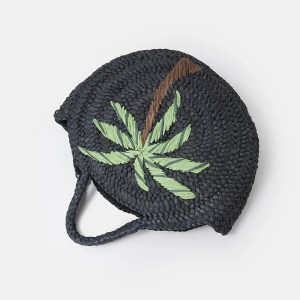Coconut Tree Or Pineapple Straw Handbag – Handmade Round Corn Husk Woven Beach Tote Bag for Women 3
