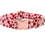 Paws & Love: Adjustable Valentine Heart Dog Collar with Bow Tie 3