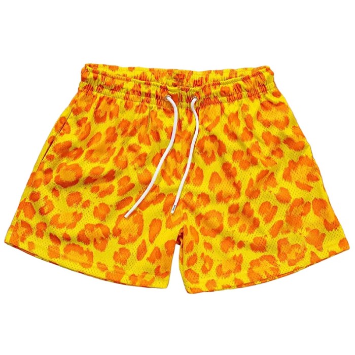Men's Leopard Print Swim Mesh Boxer Shorts – Stylish & Comfortable Beachwear 3