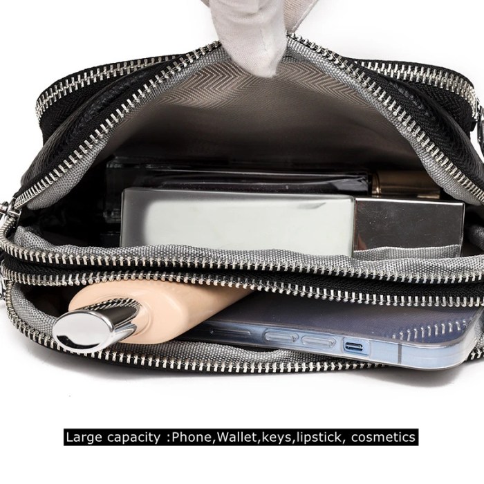 100% Genuine Leather Crossbody Messenger Handbag - The Perfect Gift For Everyday 2