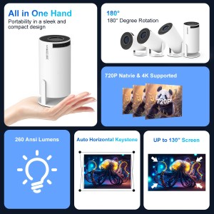 Magcubic HY300 PRO 4K Projector - Android 11, Dual Wifi6, 260ANSI 2