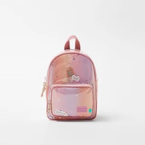 Sparkle & Shine: Glittery Pink Backpack for Girls - Perfect for Back to School!