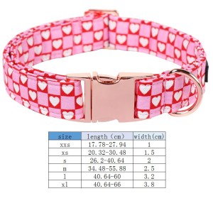 paws of love: pink heart valentine’s day dog collar with bowtie Paws of Love: Pink Heart Valentine’s Day Dog Collar with Bowtie 5