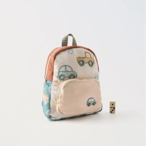 Stylish Car Embroidery Kids Backpack - Lightweight & Multifunctional for Boys and Girls 2