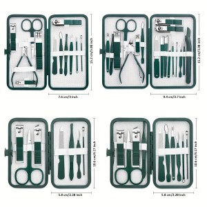 7/18-Piece Stainless Steel Nail Clipper Set - Grooming & Manicure Kit 5
