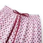 spring vibes: bow print lounge set with long sleeve button up top & loose pants Spring Vibes: Bow Print Lounge Set with Long Sleeve Button-Up Top & Loose Pants 5