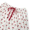 Summer Sweetness: Cherry/Bow/Butterfly Print Lounge Set with Button-Up Shirt & Shorts 5