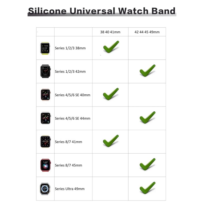 sport band for apple watch soft silicone bands for men & women Sport Band for Apple Watch - Soft Silicone Bands for Men & Women 5
