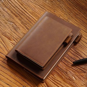 100% genuine leather notebook cover a5/a6 retro cowhide journal & sketchbook 100% Genuine Leather Notebook Cover - A5/A6 Retro Cowhide Journal & Sketchbook 3