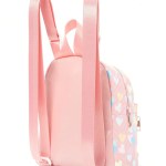 chic heart pattern pu leather backpack adjustable straps & double layer design for girls! Chic Heart Pattern PU Leather Backpack - Adjustable Straps & Double Layer Design for Girls! 3