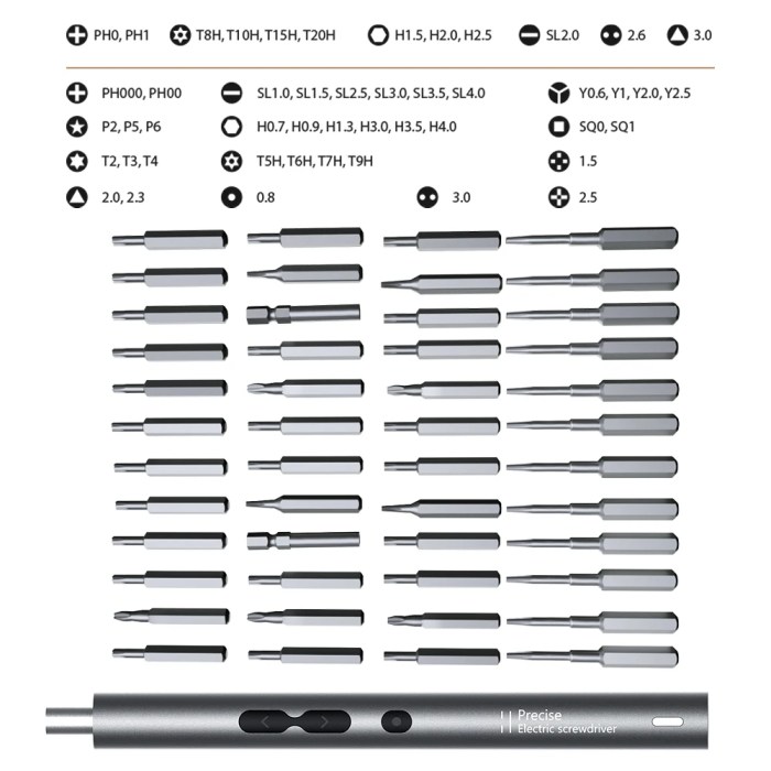 28/62/120 in 1 electric screwdriver set rechargeable precision tool for mobile repair 28/62/120-in-1 Electric Screwdriver Set - Rechargeable Precision Tool for Mobile Repair 5