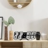 3D LED Digital Alarm Clock - Time, Date, & Temperature Display 4