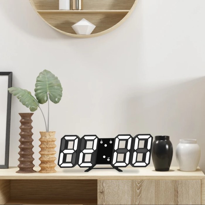 3D LED Digital Alarm Clock - Time, Date, & Temperature Display 4