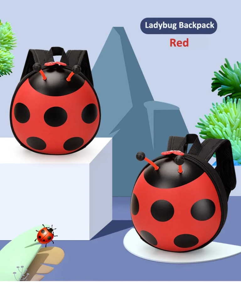 Adorable Ladybug Kindergarten Backpack with Leash - Perfect for Toddlers 1-3 Years 2
