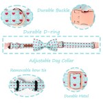 paws of love: blue heart valentine’s day dog collar with bowtie Paws of Love: Blue Heart Valentine’s Day Dog Collar with Bowtie 2