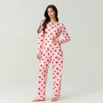 heartfelt comfort: valentine’s day long sleeve top & pants 2 piece spring set Heartfelt Comfort: Valentine’s Day Long Sleeve Top & Pants 2-Piece Spring Set 5