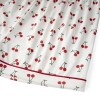 Summer Sweetness: Cherry/Bow/Butterfly Print Lounge Set with Button-Up Shirt & Shorts 4