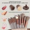 13 piece fluffy makeup brush set with storage bag pro beauty tools 13 Piece Fluffy Makeup Brush Set with Storage Bag Pro Beauty Tools 5