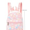 chic heart pattern pu leather backpack adjustable straps & double layer design for girls! Chic Heart Pattern PU Leather Backpack - Adjustable Straps & Double Layer Design for Girls! 5