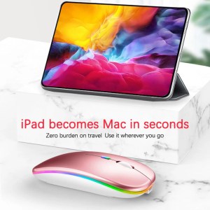 RGB Wireless Bluetooth Mouse - Rechargeable, Ergonomic Gaming Mouse 5
