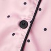 polka dot perfection: satin spring lounge set with button up shirt & long pants Polka Dot Perfection: Satin Spring Lounge Set with Button-Up Shirt & Long Pants 4