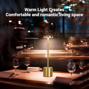 LED Rechargeable Touch Table Lamp - 3 Colour Ambient Night Light 5
