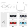 Oi Wood Natural Wooden Sunglasses for Men – Polarized Fashion Eyewear with TR90 Frames 2