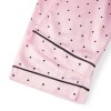 polka dot perfection: satin spring lounge set with button up shirt & long pants Polka Dot Perfection: Satin Spring Lounge Set with Button-Up Shirt & Long Pants 5