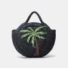 coconut tree or pineapple straw handbag – handmade round corn husk woven beach tote bag for women Coconut Tree Or Pineapple Straw Handbag – Handmade Round Corn Husk Woven Beach Tote Bag for Women 1