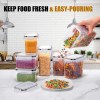 7 piece food container set bpa free, airtight storage with stickers & pen 7-Piece Food Container Set - BPA-Free, Airtight Storage with Stickers & Pen 3