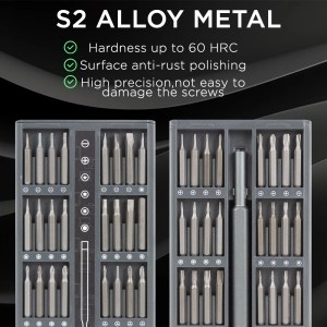 25/63-in-1 Magnetic Precision Screwdriver Set - Mini Tools Kit for Phone & PC Repair 2