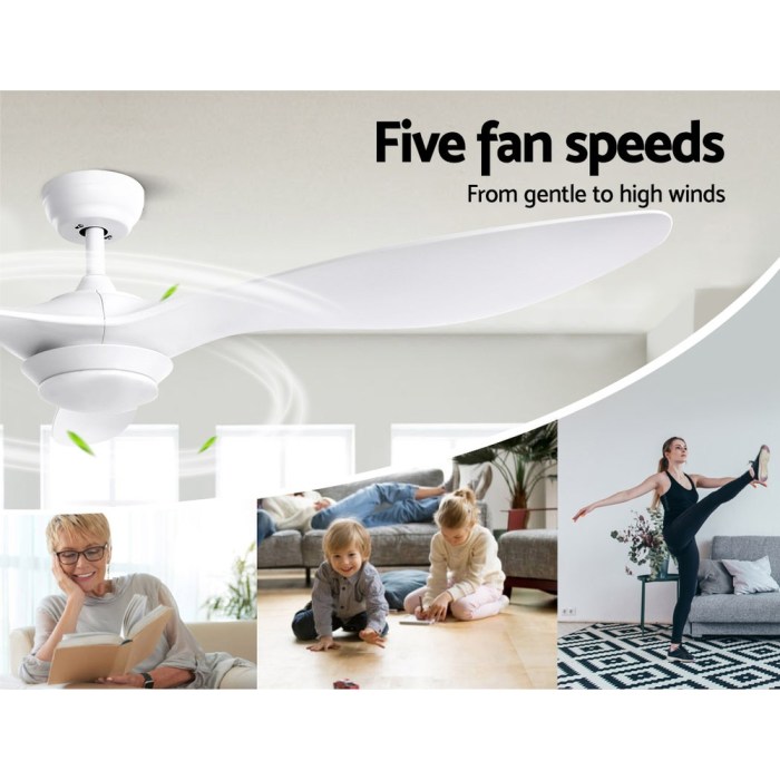 devanti 52'' ceiling fan dc motor w/light w/remote white devanti 52'' ceiling fan dc motor w/light w/remote white