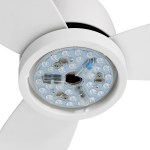 devanti 52'' ceiling fan dc motor led light remote control white devanti 52'' ceiling fan dc motor led light remote control white