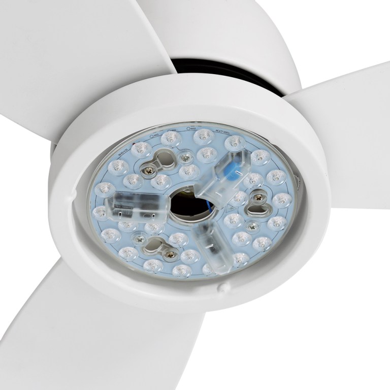 devanti 52'' ceiling fan dc motor led light remote control white devanti 52'' ceiling fan dc motor led light remote control white