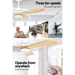devanti 52'' ceiling fan ac motor led light remote light wood devanti 52'' ceiling fan ac motor led light remote light wood