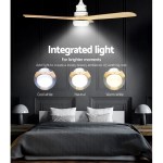 devanti 52'' ceiling fan ac motor led light remote light wood devanti 52'' ceiling fan ac motor led light remote light wood