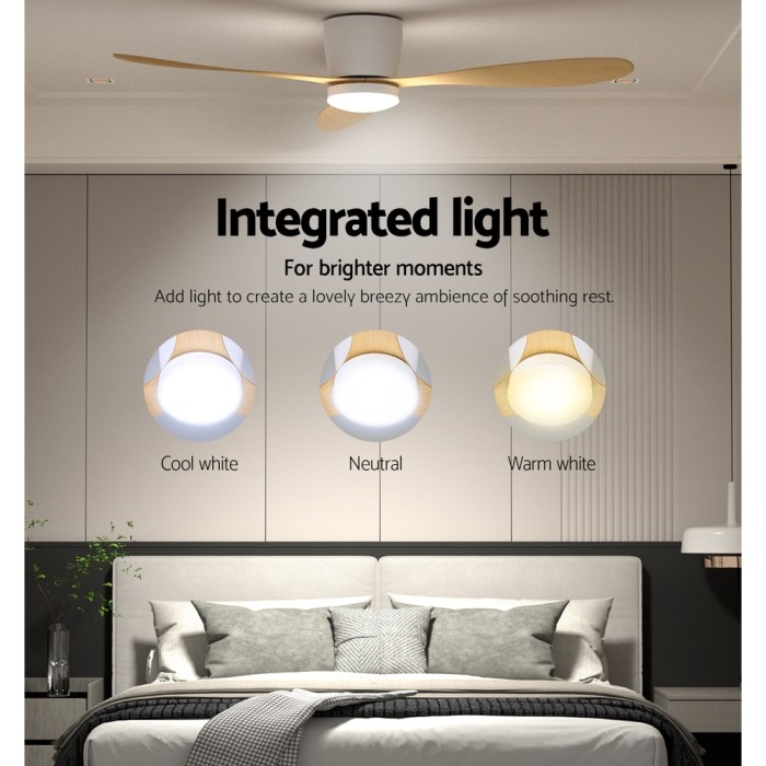 devanti 52'' ceiling fan dc motor w/light w/remote light wood devanti 52'' ceiling fan dc motor w/light w/remote light wood