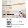 devanti 52'' ceiling fan dc motor w/light w/remote light wood devanti 52'' ceiling fan dc motor w/light w/remote light wood