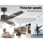 devanti 52'' ceiling fan ac motor 3 blades w/remote dark wood devanti 52'' ceiling fan ac motor 3 blades w/remote dark wood