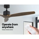 devanti 52'' ceiling fan ac motor 3 blades w/remote dark wood devanti 52'' ceiling fan ac motor 3 blades w/remote dark wood